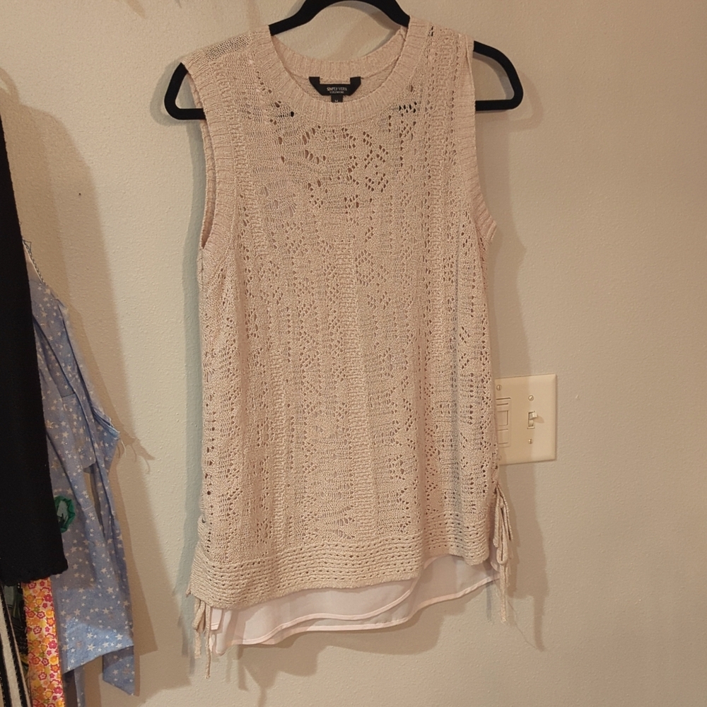Simply Vera Vera Wang Women's Sleeveless Blouse Sz M